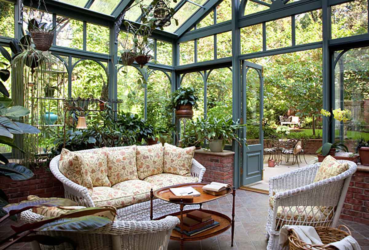 veranda giardino d'inverno in stile inglese