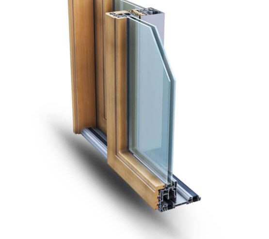 Scorrevoli alluminio TopSlide Wood 214 Alsistem