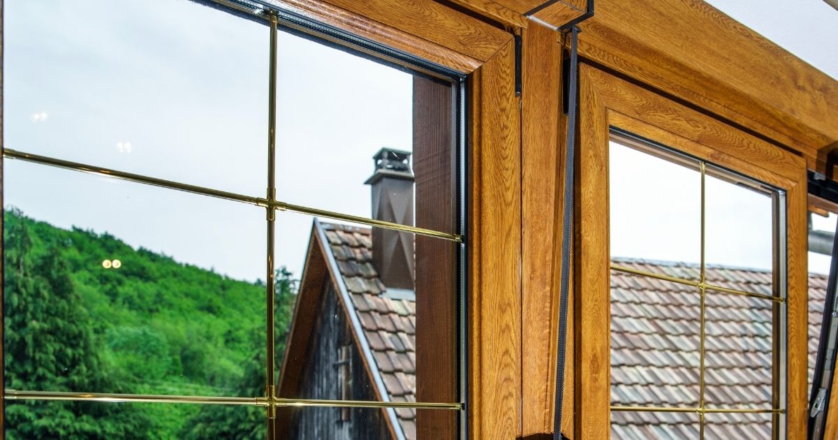 finestre con profilo in alluminio effetto legno